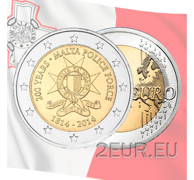 Malta 2 euro UNC 2014 - Malta Police Force Bicentenary