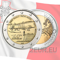 Malta 2 eurot UNC 2015 – Esimese lennu sajand