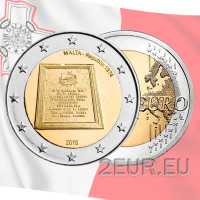 Malta 2 eurot UNC 2015 – Vabariik 1974