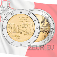 Malta 2 eurot UNC 2016 – Ggantija templid