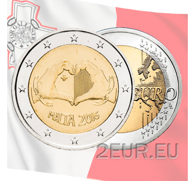 Malta 2 euro UNC 2016 - Solidarity Through Love