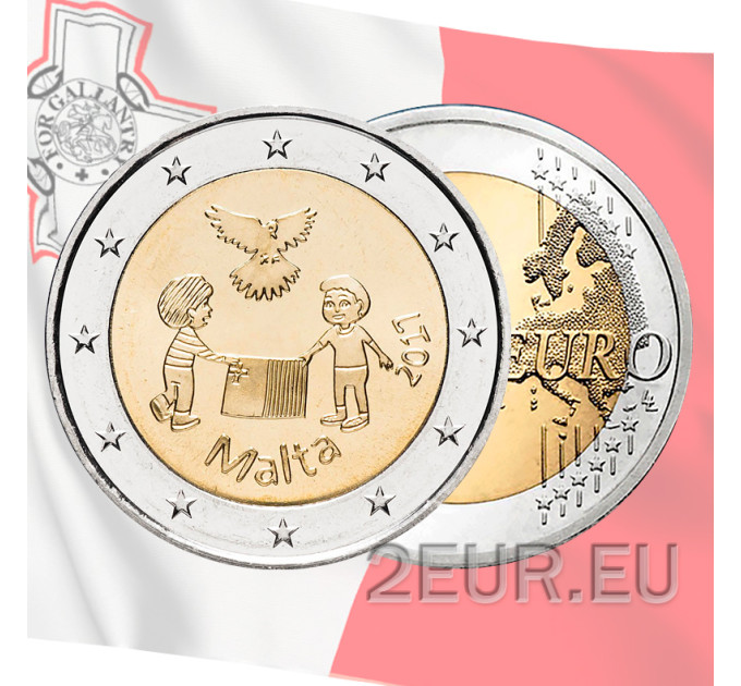 Malta 2 euro UNC 2017 - Solidarity and Peace