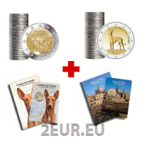 Malta 2 eurot 2026 UNC - 1+1 rull + 6+6 kaarti