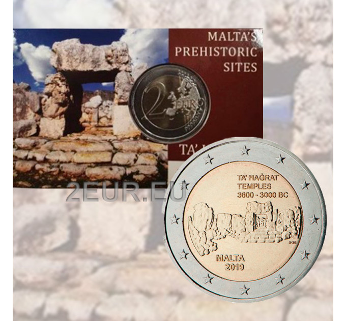 Malta 2 euro BU 2019 - Ta Hagrat Temples