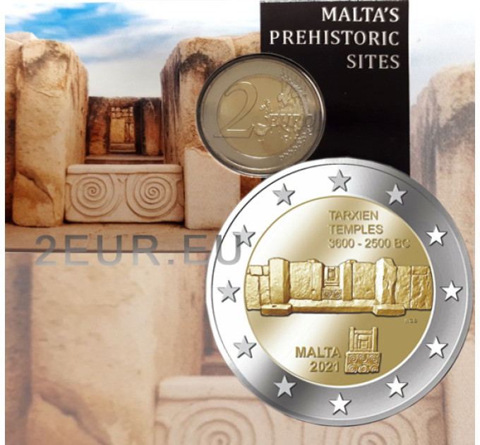 Malta 2 euro BU 2021 -  Tarxien Temple