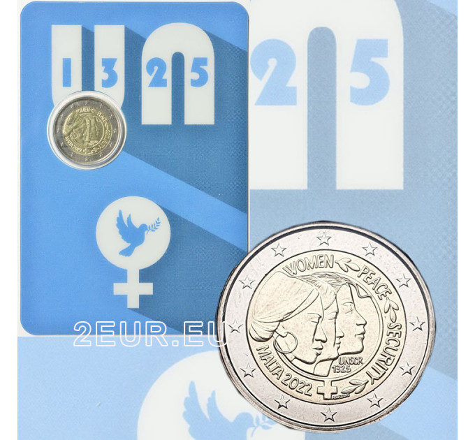 Malta 2 euro BU 2022 -  United nations security council resolution on women peace and security