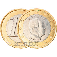 Monaco 1 euro UNC 2014 – prints Albert II
