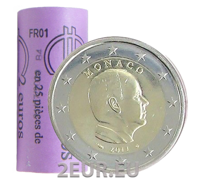 Monaco 2 euro Roll 2011