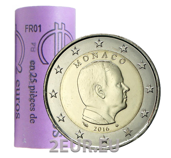 Monaco 2 euro Roll 2016