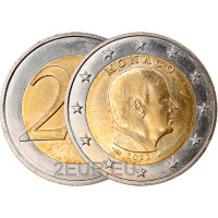 Monaco 2 eurot UNC 2012 – prints Albert II