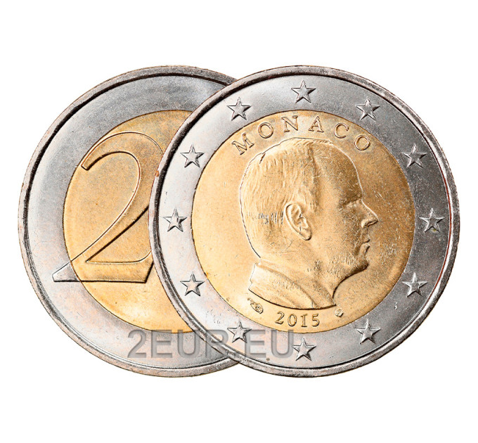 Monaco 2 euro UNC 2015 - Prince Albert II