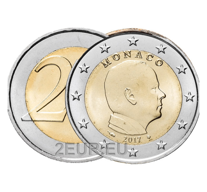 Monaco 2 euro UNC 2017 - Prince Albert II