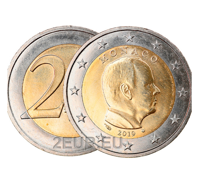Monaco 2 euro UNC 2019 - Prince Albert II