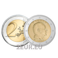 Monaco 2 eurot UNC 2014 – prints Albert II