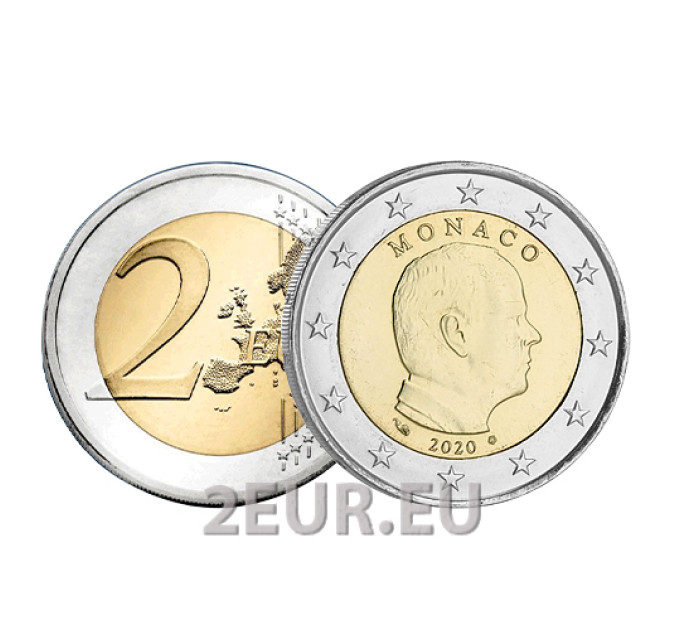 Monaco 2 euro UNC 2020 - Prince Albert II