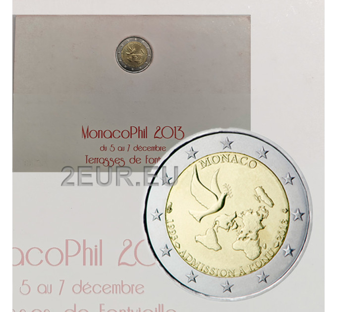 Monaco 2 euro BU 2013 - 20th Anniversary of UN membership