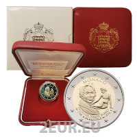 Monaco 2 eurot PROOF 2018 – François Joseph Bosio 250. sünniaastapäev
