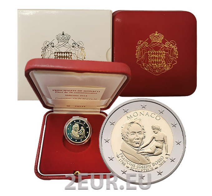 Monaco 2 euro PROOF 2018 - 250th Birthday of François Joseph Bosio