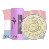 Holland 2 eurot UNC rulli 2012 – 10 aastat eurot