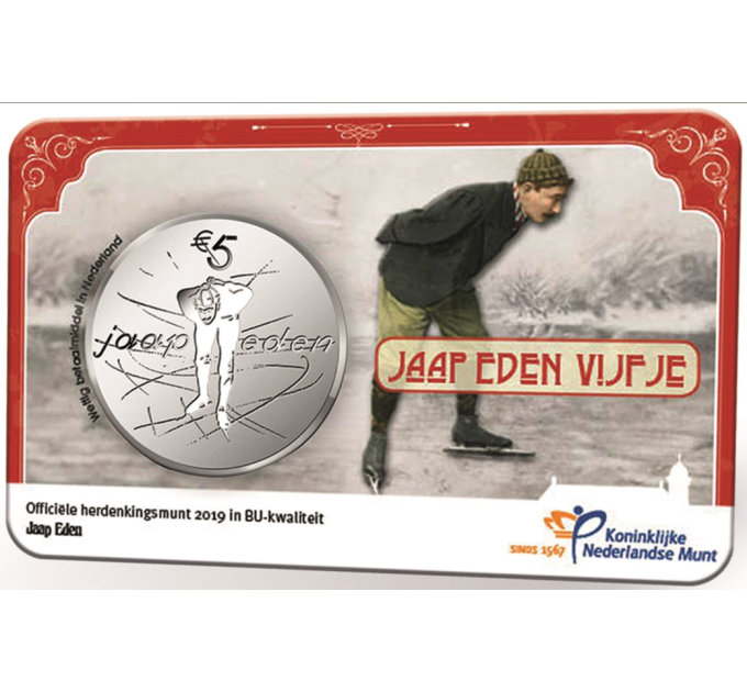 Netherlands 5 euro UNC 2019 - Jaap Eden