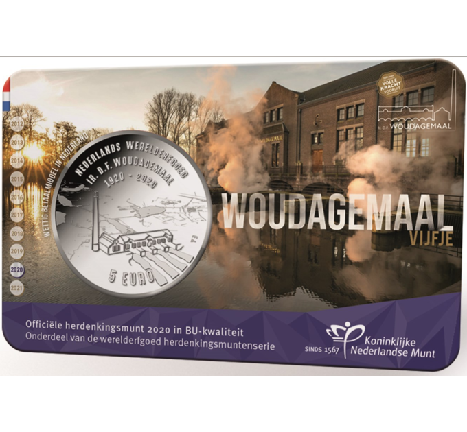 Netherlands 5 euro UNC 2020 - Woudagemaal