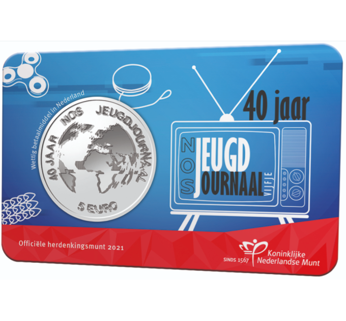 Netherlands 5 euro UNC 2021 - 40th anniversary of the NOS Jeugdjournaal