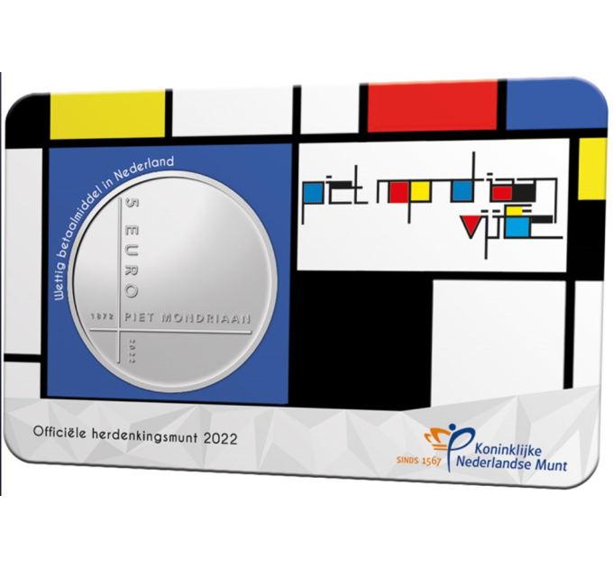 Netherlands 5 euro UNC 2022 - Piet Mondriaan