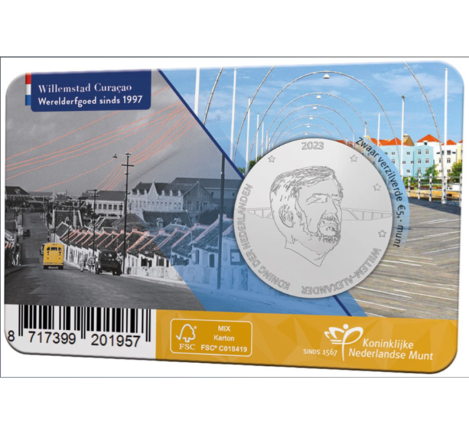 Netherlands 5 euro UNC 2023 - Willemstad Fiver