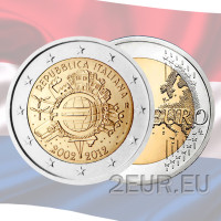 Holland 2 eurot UNC 2012 – 10 aastat euro sularaha