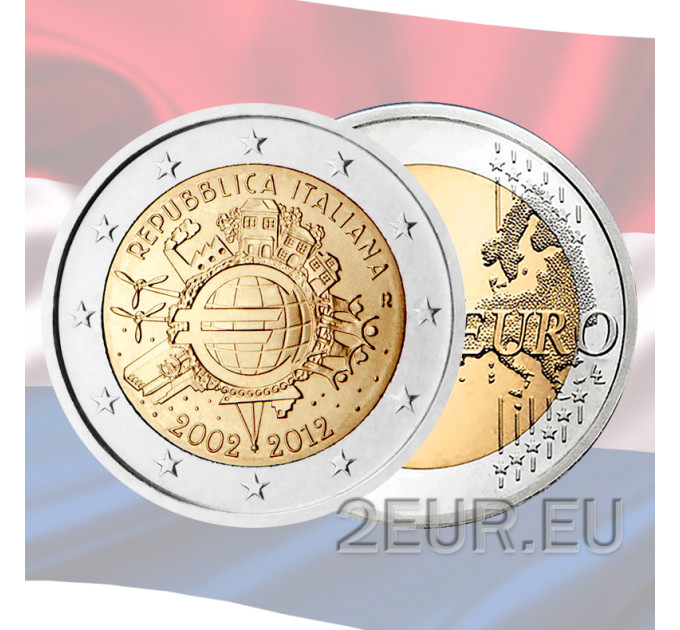 Netherlands 2 euro UNC 2012 - 10 Years of Euro Cash