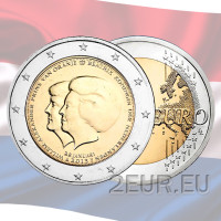 Holland 2 eurot UNC 2013 – Topeltportree – Beatrix ja Willem Alexander