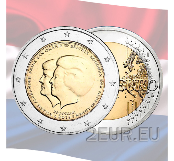 Netherlands 2 euro UNC 2013 - Double Portrait - Beatrix and Willem Alexander