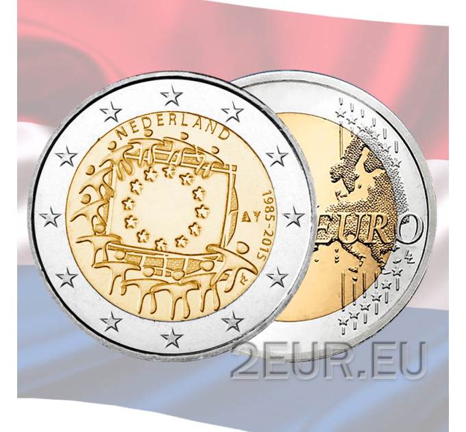Netherlands 2 euro UNC 2015 - 30th Anniversary of the EU Flag
