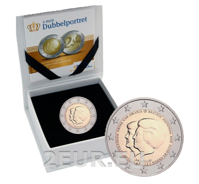Netherlands 2 euro proof 2013 - Double portrait