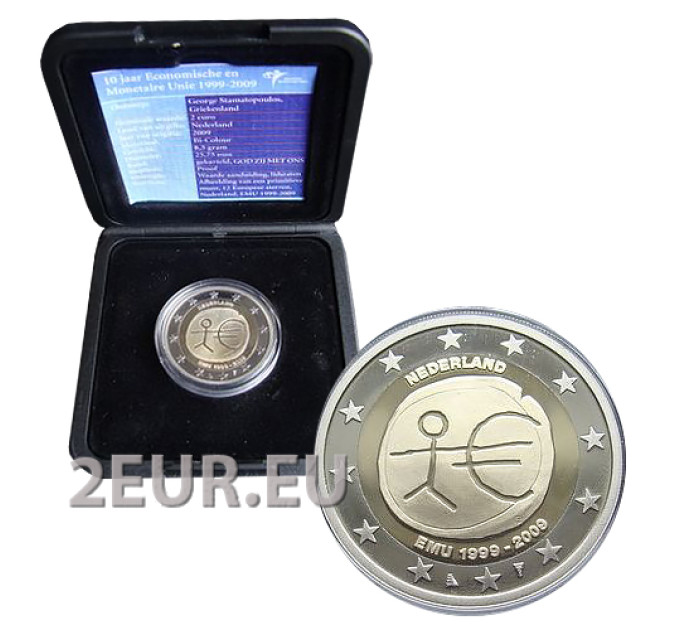 Netherlands 2 euro proof 2009 - 10 Years Euro
