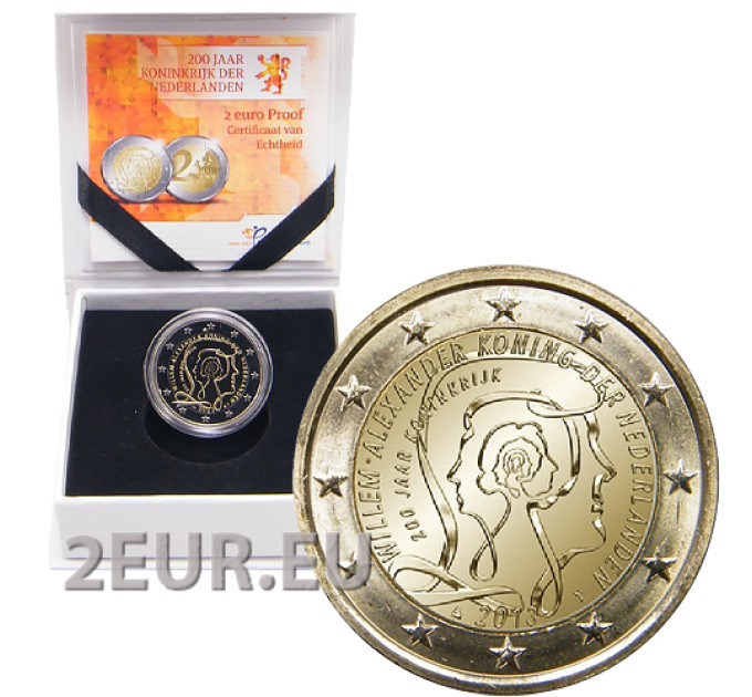 Netherlands 2 euro proof 2013 - 200th Anniversary of the Kingdom of the Netherlands