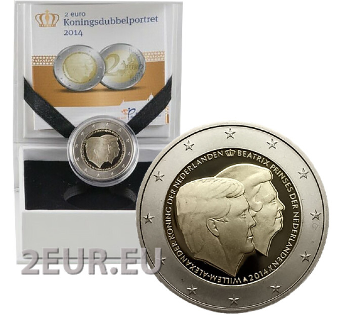 Netherlands 2 euro proof 2014 - King Willem-Alexander and Princess Beatrix