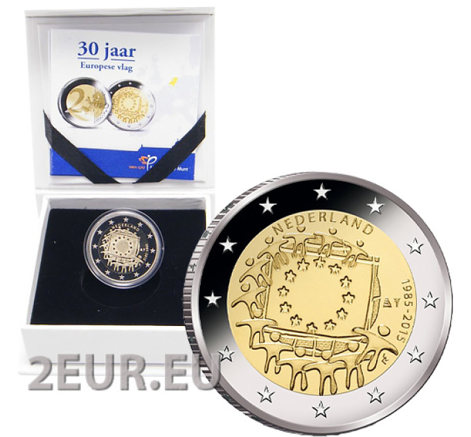 Netherlands 2 euro proof 2015 - 30th Anniversary of the EU Flag