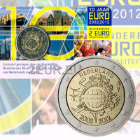 Holland 2 eurot BU 2012 - 10 aastat Euro Cash  