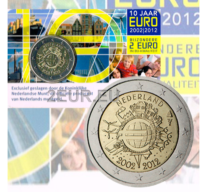 Netherlands 2 euro BU 2012 - 10 Years of Euro Cash