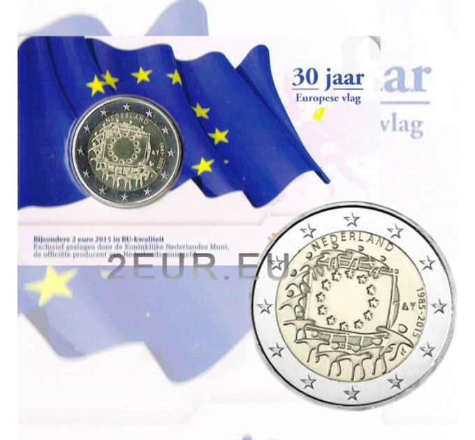 Netherlands 2 euro BU 2015 - 30 years of the EU flag