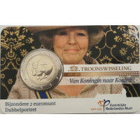 Holland 2 eurot BU 2013 - Beatrix ja Willem Alexander 