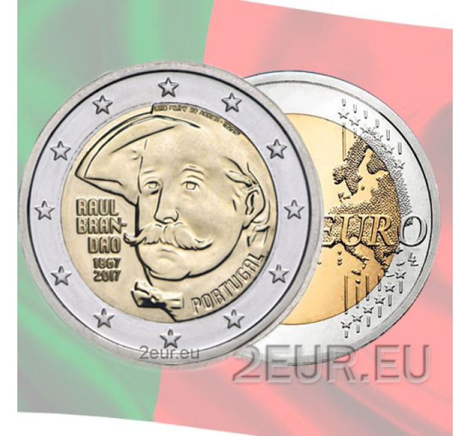 Portugal 2 euro UNC 2017 - 150 Years Since the Birth of Raul Brandão