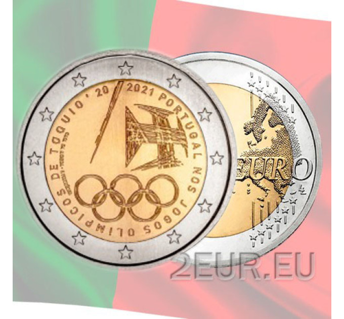 Portugal 2 euro UNC 2021 - Participation in the Olympic Games in Tokyo