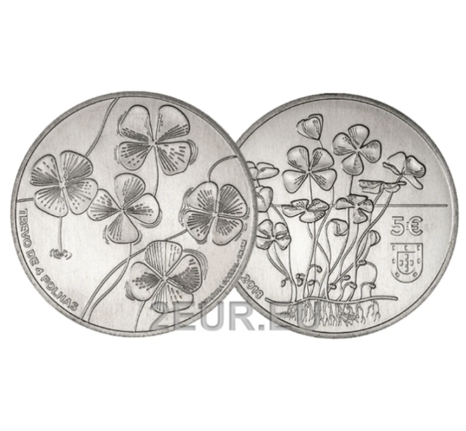 Portugal 5 euro UNC 2018 - The Four Leaf Clover