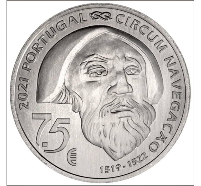 Portugal 7.5 euro UNC 2021 - 5th century of Ferdinand Magellan's circumnavigation of the world - Mactan 1521