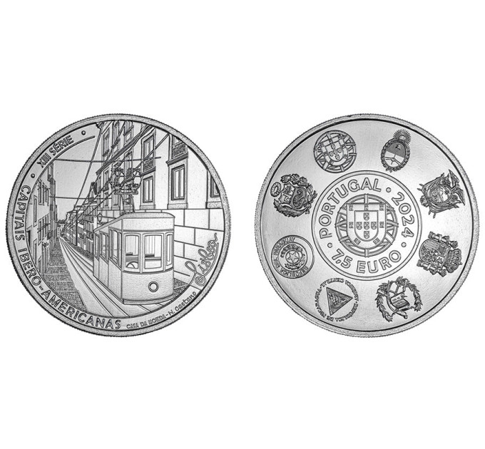 Portugal 7.5 euro UNC 2024 - Ibero-American capitals, Lisbon