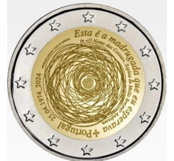 Portugal 2 euro UNC 2024 - 50th anniversary of the Carnation Revolution