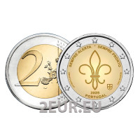 Portugal 2 eurot UNC 2025 – Maailma skautide