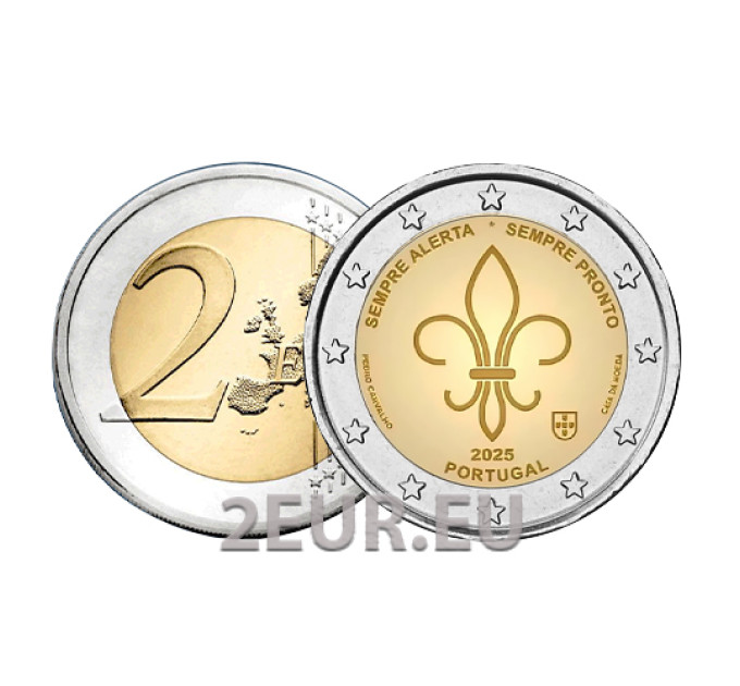 Portugal 2 euro UNC 2025 - World Scouting